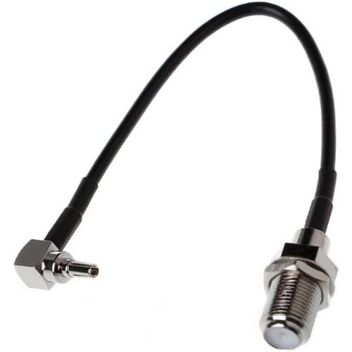 Qianqian56 F Female To CRC9 Right Angle Connector RG174 Pigtail Cable 15cm 6" Adapter,Connector 01:F Female