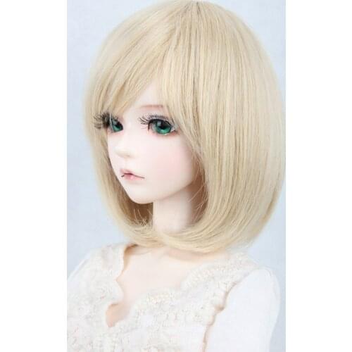 Luodoll BJD can children doll wig high temperature wire bjd pretty short hair wigs