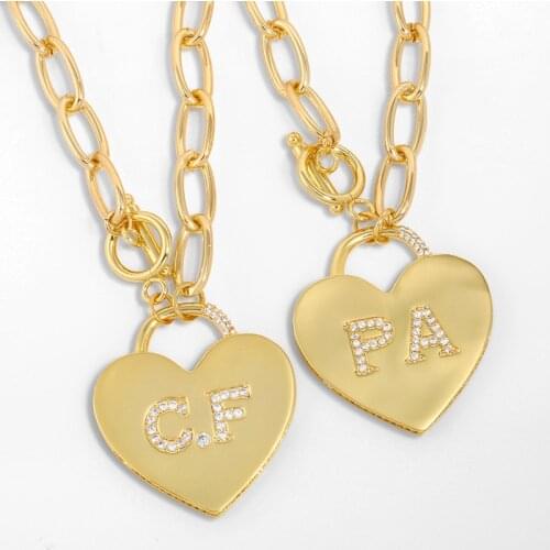 Fashion Simple English Letter LOVE Love Pendant Necklace Trend Thick Chain Women Necklace Exquisite Charm