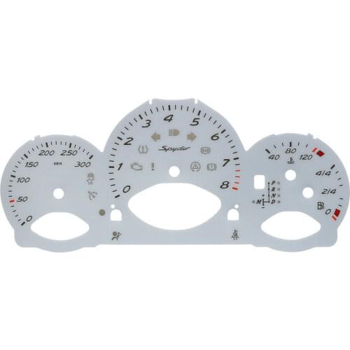 Dashboard Dials Gauge Face Overlay for Porsche 987 Cayman Boxster Spyder Instrument Cluster Guards 300KM/H 8000rpm