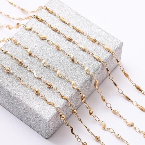 New Twisted Chains Handmade Jewelry Copper Women Necklace Chain For DIY Women Jewelry 5m/roll Wholesale