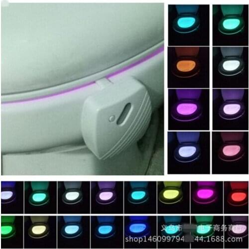 24-color Toilet Induction Light Hanging Toilet Seat Light Led Full-color Body Toilet Lid Cover Lights LED Night Light Nightlight