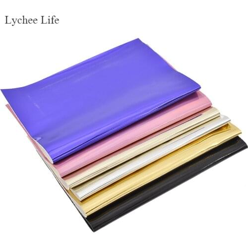 Lychee Life High Quality Synthetic Leather A4 Patchwork Fabric For Handmade Sewing Garment Craft Home Textile Supplies