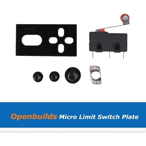 CNC 3D Printer Parts Micro Limit Switch With Mounting Plate Compatible With V-Slot C-Beam For Openbuilds