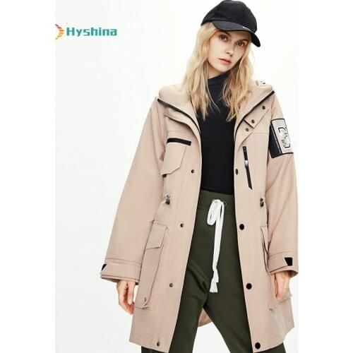 Womens LeisureTrench Coat New Original Design Coat S-XL Large Size Jacket