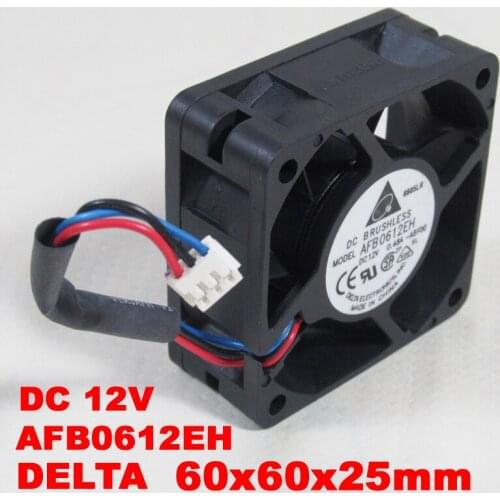 1pc Delta AFB0612EH 60x60x25mm 60mm 6025 12V 0.48A DC Brushless Cooling Fan