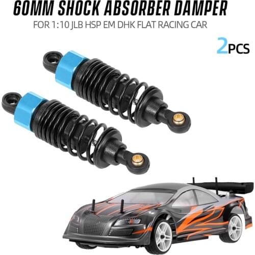 2pcs Shock Absorber Damper 60mm RC Car Parts for 1:10 JLB HSP EM DHK HPI Flat Car RC Racing Car