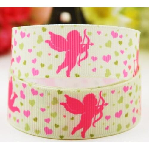 22mm 25mm 38mm 75mm Valentines Day Cartoon Character printed Grosgrain Ribbon party decoration 10 Yards X-01693