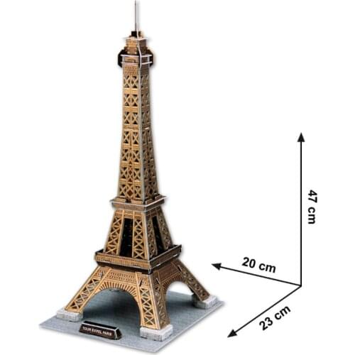 3d Three-dimensional Puzzle Assembled Toy Paper Model Of The Eiffel Tower In Paris Selling Gift Unisex Movie & Tv Plastic 2021