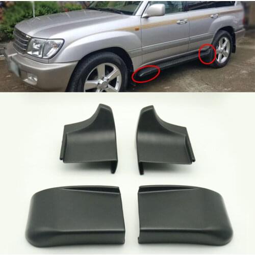4PCS/SET For Toyota Land Cruiser LC100 1998-2007 Foot Pedal Step Board protection Side Trim Cover Pedal Angle Cap
