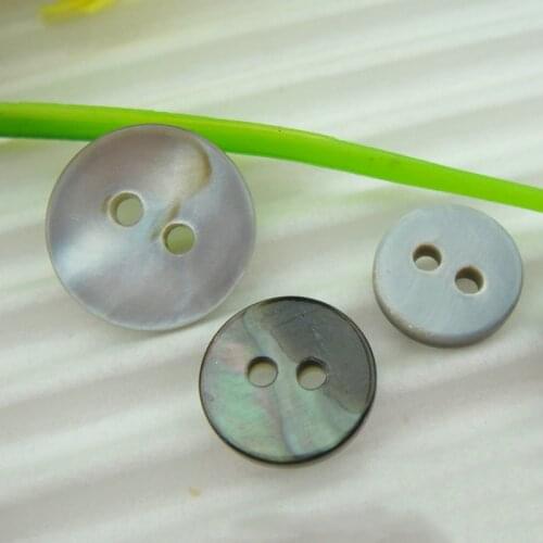 9/10/11.5/12.5mm-20PCs Natural Akoya Pearl Large Shell Buttons For Decoration Natural Shell Craft Sewing Materials