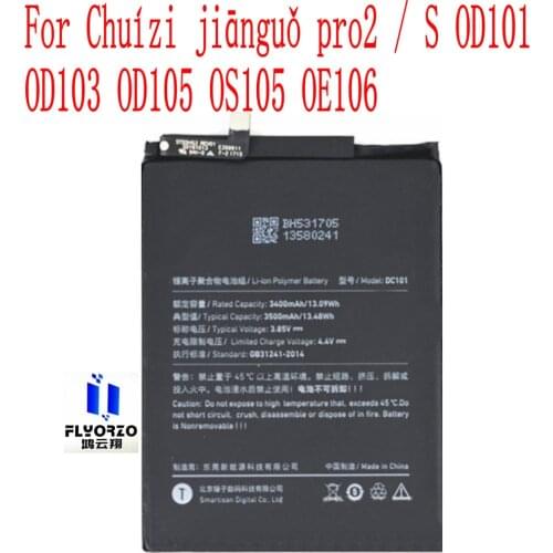 New High Quality 3500mAh DC101 Battery For Chuízi jiānguǒ pro2 / S OD101 OD103 OD105 OS105 OE106 Mobile Phone