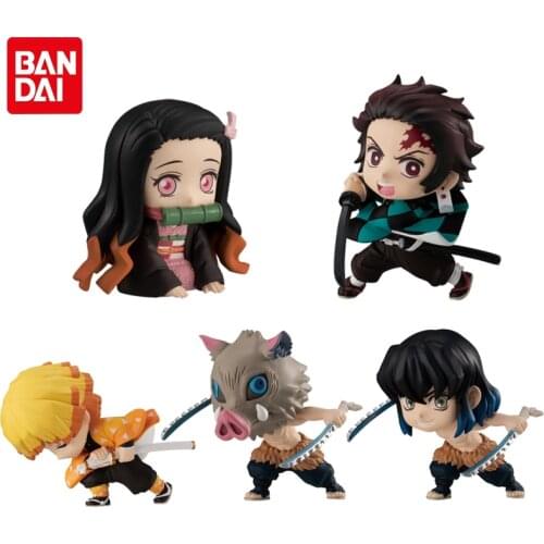 Bandai Genuine Anime Demon Slayer ADVERGE MOTION Character Modeling Series Action Figure Toys Kamado Tanjirou Kamado Nezuko