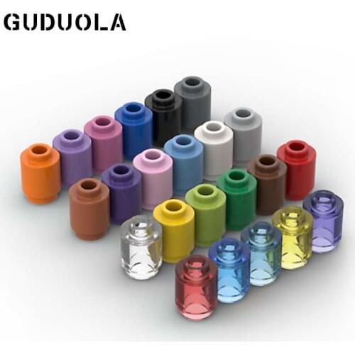 Guduola Brick 1x1 Round with Open Stud 3062b Small Particle MOC Assembly Building Block Toys Parts Educational Toys 130pcs/lot