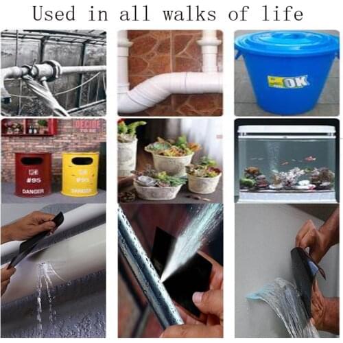 Insulating Tape Leak Seal Repair Waterproof Stop Performance Strong Super Fix Adhesive Stop Leaks Super Self Fix Hose Repairs+7