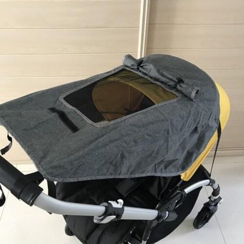 Stroller Sun Shade Universal Pram Sunshade Windproof Waterproof UV Protection Sun Cover for Pushchair Buggy Carrycot Kids