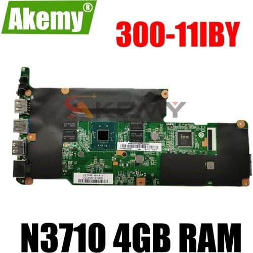 Akemy Mainboard for Lenovo Flex 3-1120 Yoga 300-11IBY laptop motherboard 80LX 80M0 CPU:N3710 RAM:4GB