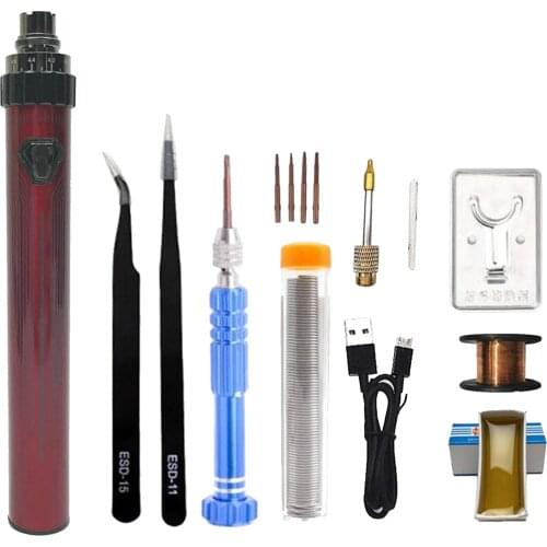Mini Wireless Charging Battery Soldering Iron Pen USB Welding Tool Kit