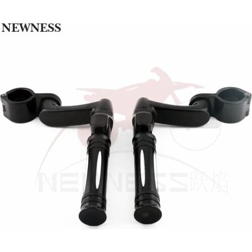 Newness Motorcycle Adjustable Pegs FootPegs Footrest Highway Bar Crash Mount Pedal For Harley Honda Yamaha Chopper