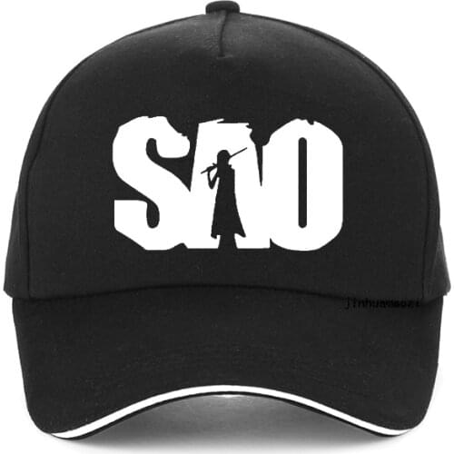 Sword Art Online Anime novel SAO Print Baseball cap Men Hip Hop Fashion Dad hat sword art online man adjustable Snapback hats
