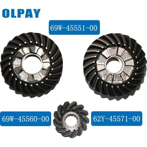 Gear set for Yamaha 4 stroke 60HP boat engine 69W-45551-00 69W-45560-00 62Y-45571-00