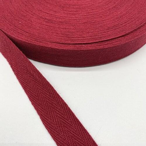 New 10mm 20mm 100% Cotton Ribbon Hserringbone Ribbon Hair Bow Party Christmas Wedding DIY Sewing Crafts #30