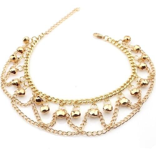 2019 New Character Bells Wavy Tassels Ankle Chains Summer Joker Feet 180516-1