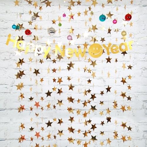 New years Day Star hanging decoration indoor atmosphere layout air hanging decoration beauty shop opening ceremony decoration