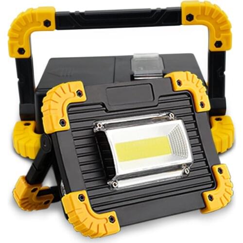 USB Charging Portable LED Work Lights Waterproof USB Rechargeable LED Flashlights 20W COB Led Flood Light Spotlight Outdoor