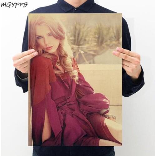 Star Singer Kraft Paper Posters Beauty Wall Stickers Home Furnishings Decorative Paintings 50.5x35cm