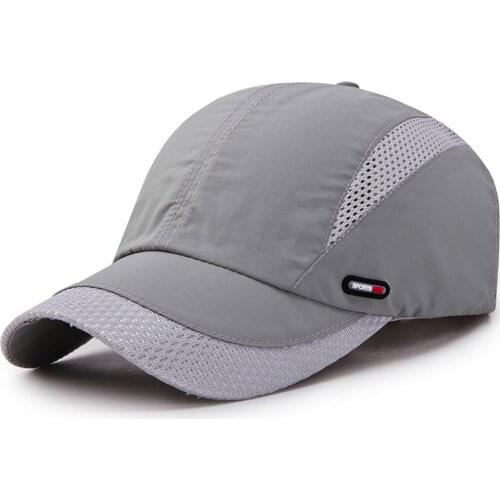 Casual Running Riding Mountaineering Simple Solid Hats Fashion Mens Wild Hat Outdoor Sports Quick-drying Mesh Baseball Cap