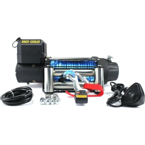Sale of 12v/24v12000 lbs nylon rope car electric winch