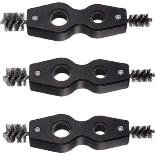 Pipe Cleaner Brush Tube Deburring Tool 4 in 1 for Plumbing Installation Soldering Copper Pipes Brazing 3PCS