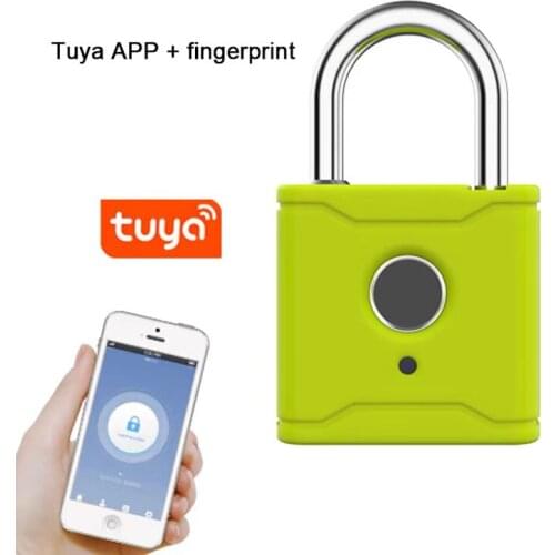 Waterproof Wifi Electronic Fingerprint Smart Padlock With TTLock App