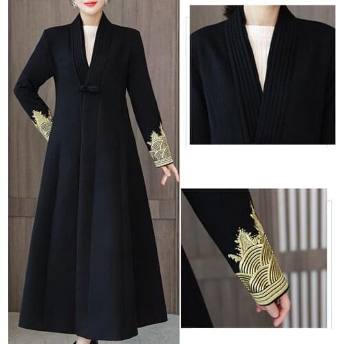 XinCOOLEr Womens Black Coats