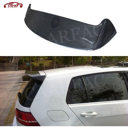 MK7 Carbon Fiber Rear Spoiler Roof Wings for Volkswagen VW Golf 7 VII MK7 7.5 Standard 2014-2019 Not For GTI and R