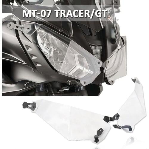 For Yamaha MT07 MT-07 Tracer/GT Tracer 700 2016-2021 2020 2019 Motorcycle Headlamp Protectors Headlight Guard Protector Cover