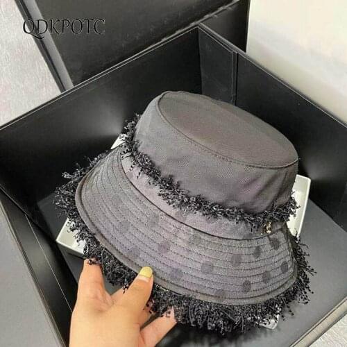 2021 Hat New Autumn Winter Women Satin Bucket Hats Fashion Retro Outdoor Japanese Temperament Collapsible Casual Cap QDKPOTC