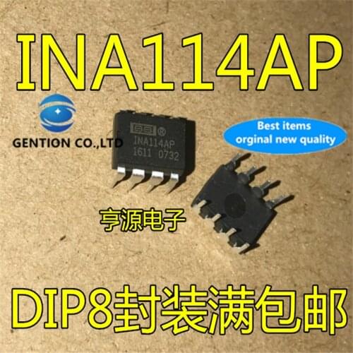 5Pcs INA114 INA114AP INA114BP DIP8 in stock 100% new and original