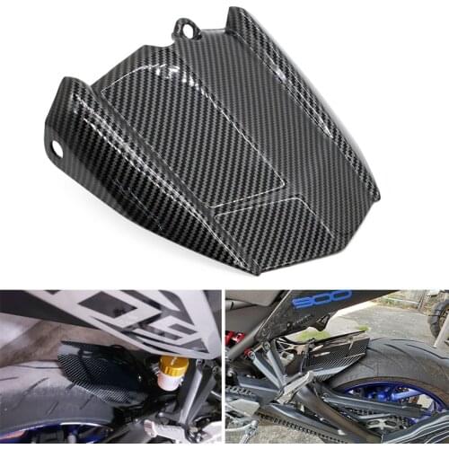 Motorcycle Mudguard Rear Fender Splash Mud Guard Carbon Fiber ABS For Yamaha MT09 FZ09 MT FJ 09 Tracer XSR 900 2014 - 2020 2019