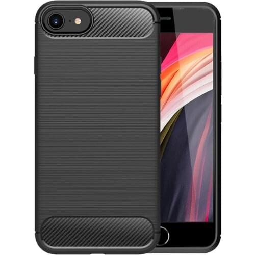 For Cover Iphone Se 2020 Case For Iphone Se 2020 Cover Soft Shockproof Carbon Fiber Case For Iphone 6 7 8 Plus 11 Pro Max Fundas