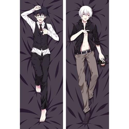Hot anime Tokyo Ghoul Ken Kaneki throw pillow cover anime Tokyo Ghoul Tokyo Guru Kirishima Touka body Pillowcase