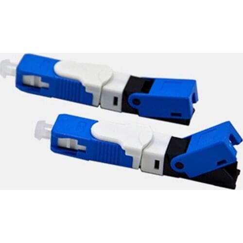 F-07 Fiber Optic Fast Connector FTTH SC APC Single Mode Fiber Optic Adapter SC UPC FTTH SC Fiber Quick Connector Field Assembly