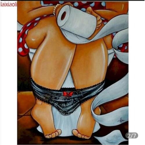 GATYZTORY 60x75cm DIY Oil Painting By Numbers Figure Frameless Handpaint Paint By Numbers On Canvas Home Decor Draw Number