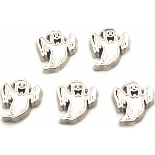 New Arrival 12pcs/lot Charms Halloween ghost Floating Charms for Floating Memory charms Lockets DIY Jewelry
