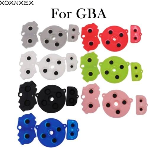 3Set Colorful Rubber Conductive Buttons A-B D-pad for Nintend GameBoy Advance GBA Silicone Conductive Start Select Keypad