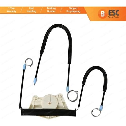 ESC EP8582 Manual Window Regulator Set Repair Front Left Door for Skoda Fabia 1 1999-2008 Cable Wheel and Wheel House