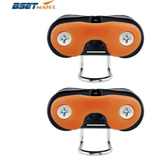 2PCS Composite Ball Bearing Cam Cleat with leading Ring Pilates Equipment Boat Fast Entry Rope Wire Fairlead Sailing Accessories