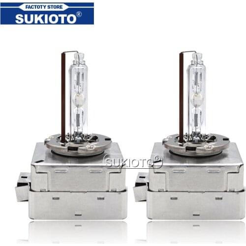 SUKIOTO 2PCS OEM 9285 410 171 D5S 5500K 55W Xenon HID Lamps Metal D5S Car Headlight Bulb Replace For K3 Tiguan Superb Malibu