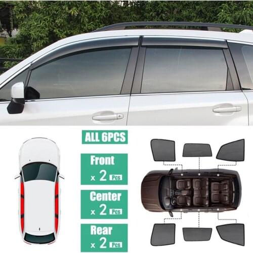 Side Windows Magnetic Sun Shade UV Protection Ray Blocking Mesh Visor Fit For Subaru Forester 2013-2018